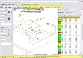 Pipe Flow Expert Software Results Screen Visual